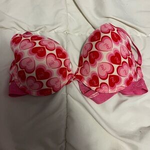 Juicy Couture Pink Heart Pattern Bra